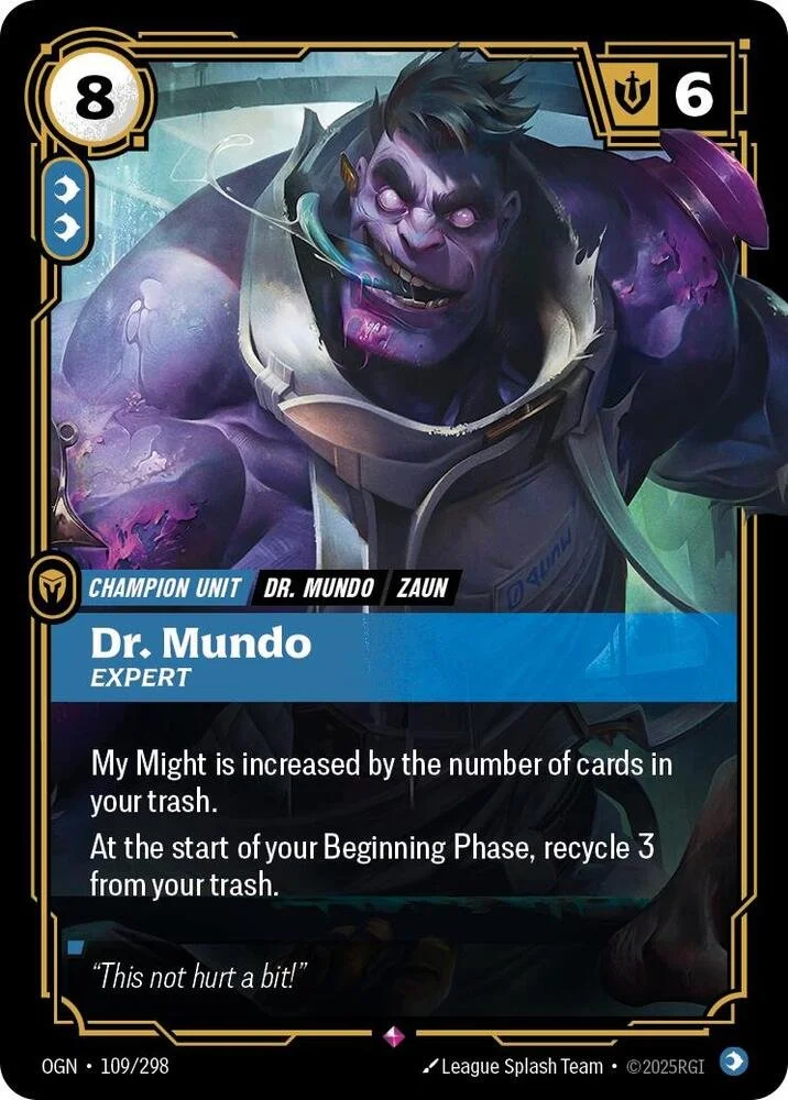 Dr. Mundo - Expert #109 Riftbound Origins