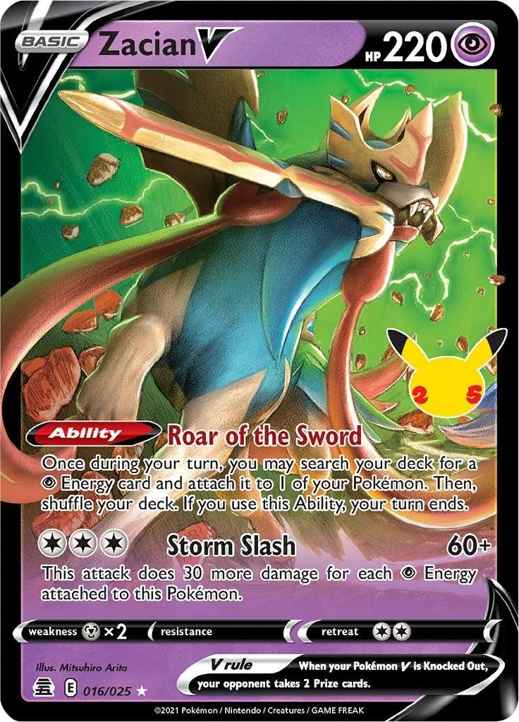Zacian V #16 Pokemon Celebrations