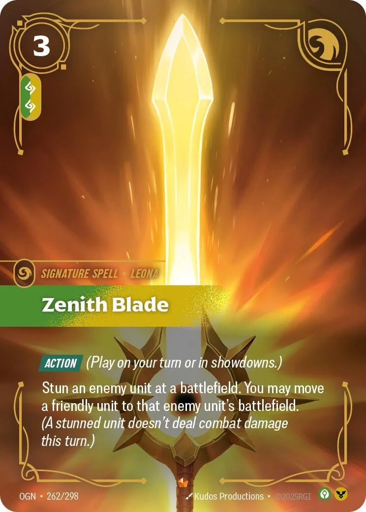 Zenith Blade #262 Riftbound Origins