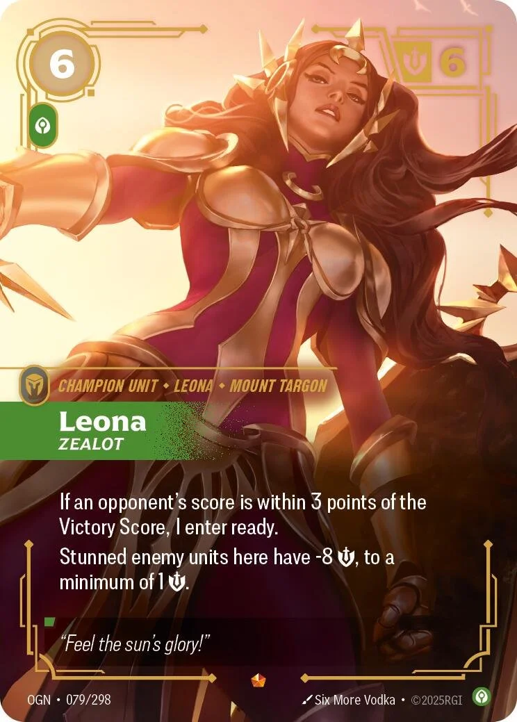 Leona - Zealot #79 Riftbound Origins