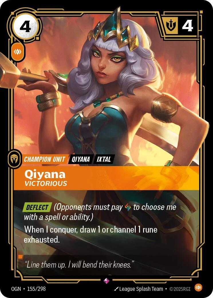 Qiyana - Victorious #155 Riftbound Origins