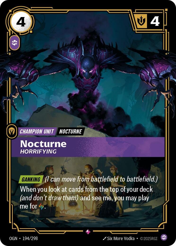Nocturne - Horrifying #194 Riftbound Origins