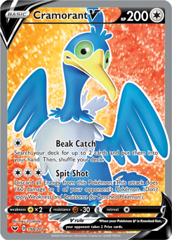 Cramorant V #198 Pokemon Sword & Shield