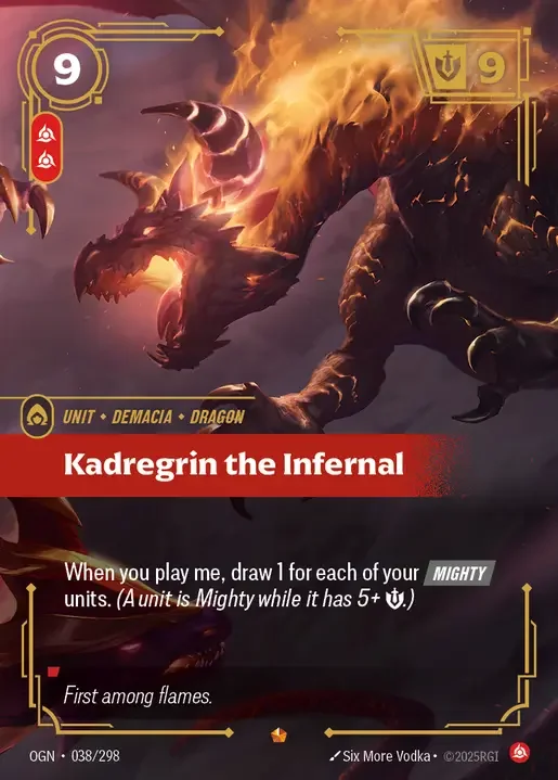 Kadregrin the Infernal #38 Riftbound Origins