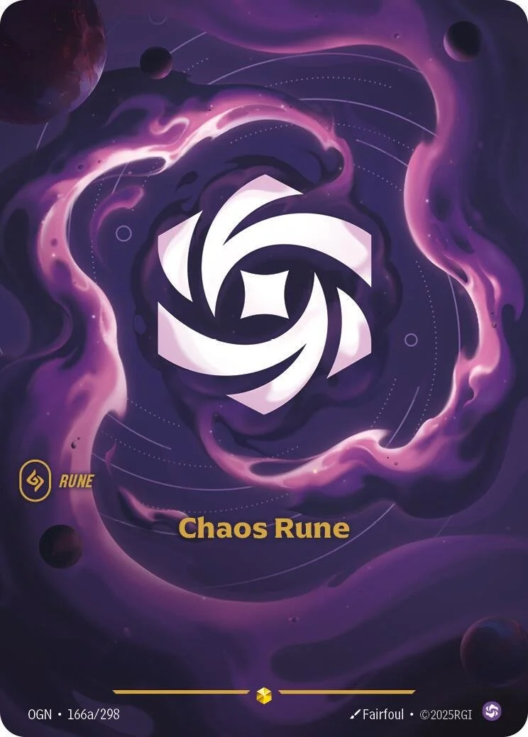 Chaos Rune [Alternate Art] #166 Riftbound Origins