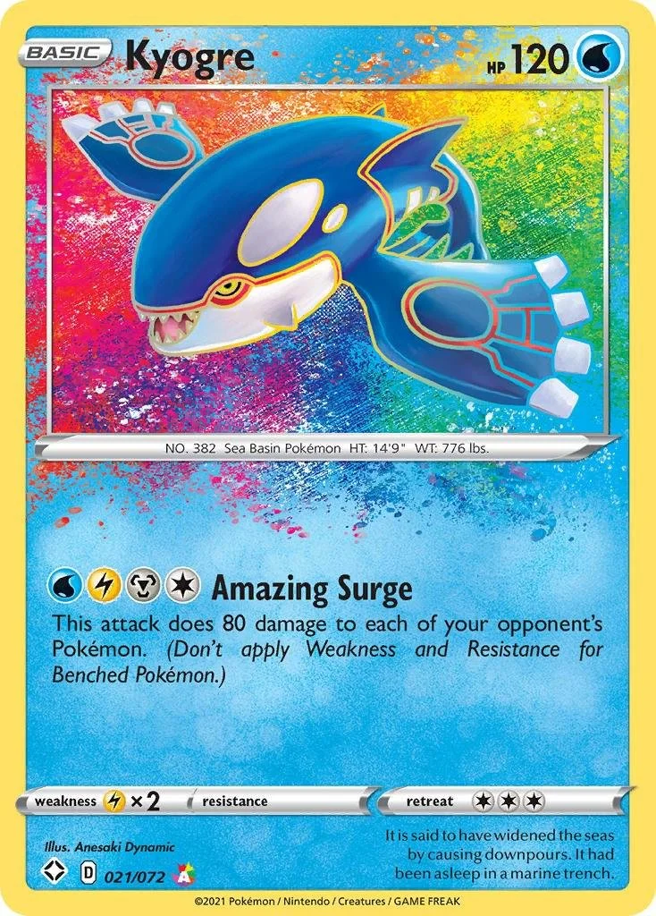 Kyogre #21 Pokemon Shining Fates