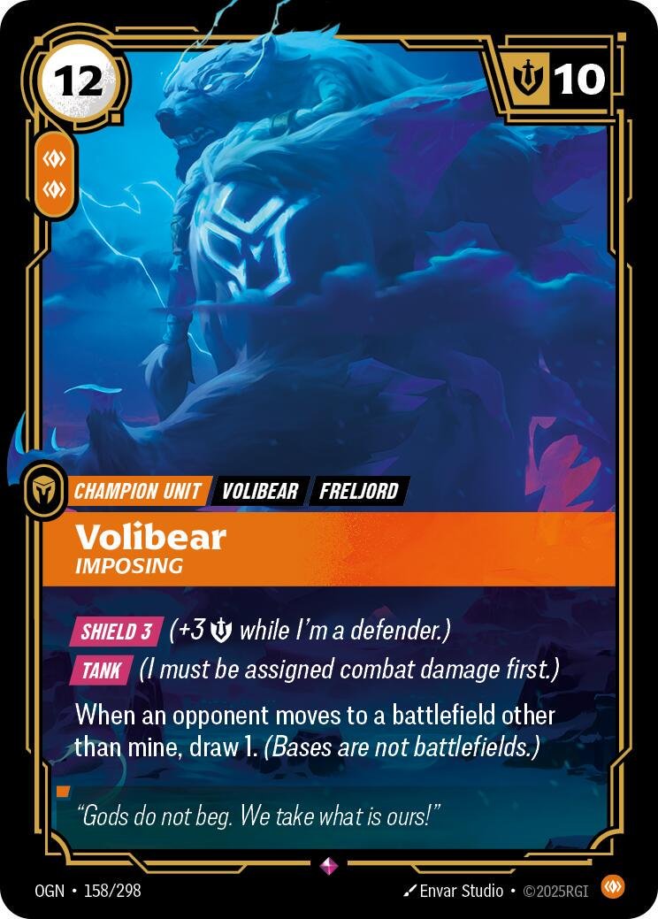 Volibear - Imposing #158 Riftbound Origins