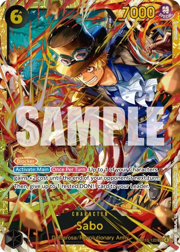 Sabo OP13-120 One Piece Carrying on His Will