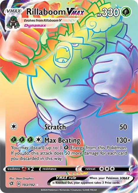 Rillaboom VMAX #193 Pokemon Rebel Clash