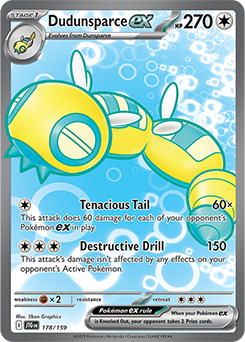 Dudunsparce ex #178 Pokemon Journey Together