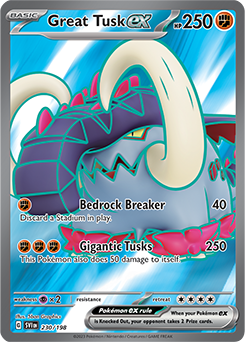 Great Tusk ex #230 Pokemon Scarlet & Violet