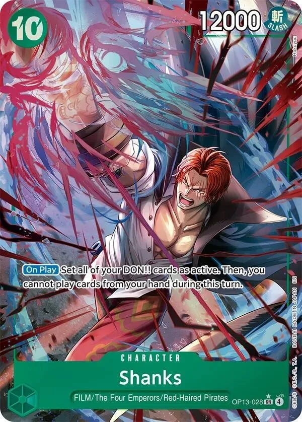 Shanks [Alternate Art] OP13-028 One Piece Carrying on His Will
