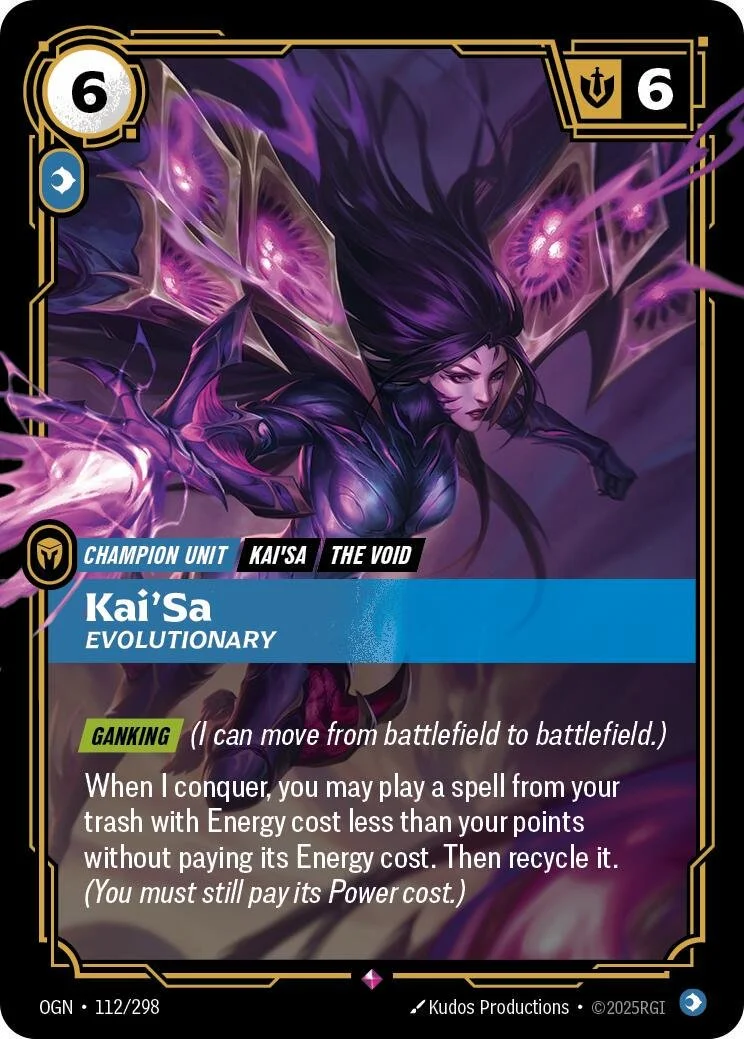 Kai'Sa - Evolutionary #112 Riftbound Origins