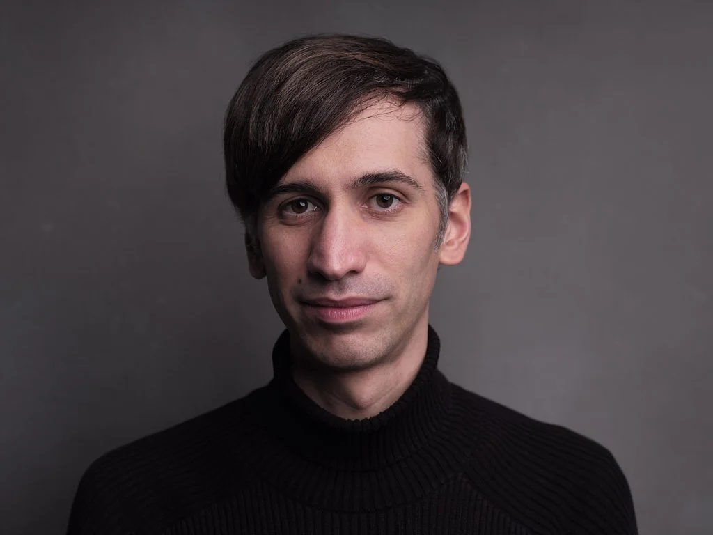 Headshot London based actor Daniele.  Photo by Laurence Taylor, London.