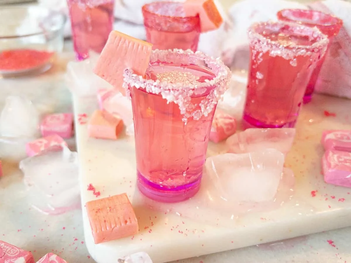 Pink Starburst Shots:  The Ultimate Party Drink for Your Bachelorette Weekend
