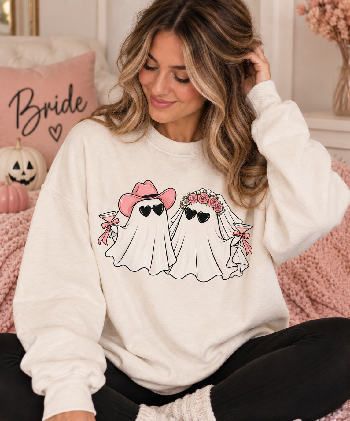 Spooky Bride Ghost Tee + Crewneck 👻💍