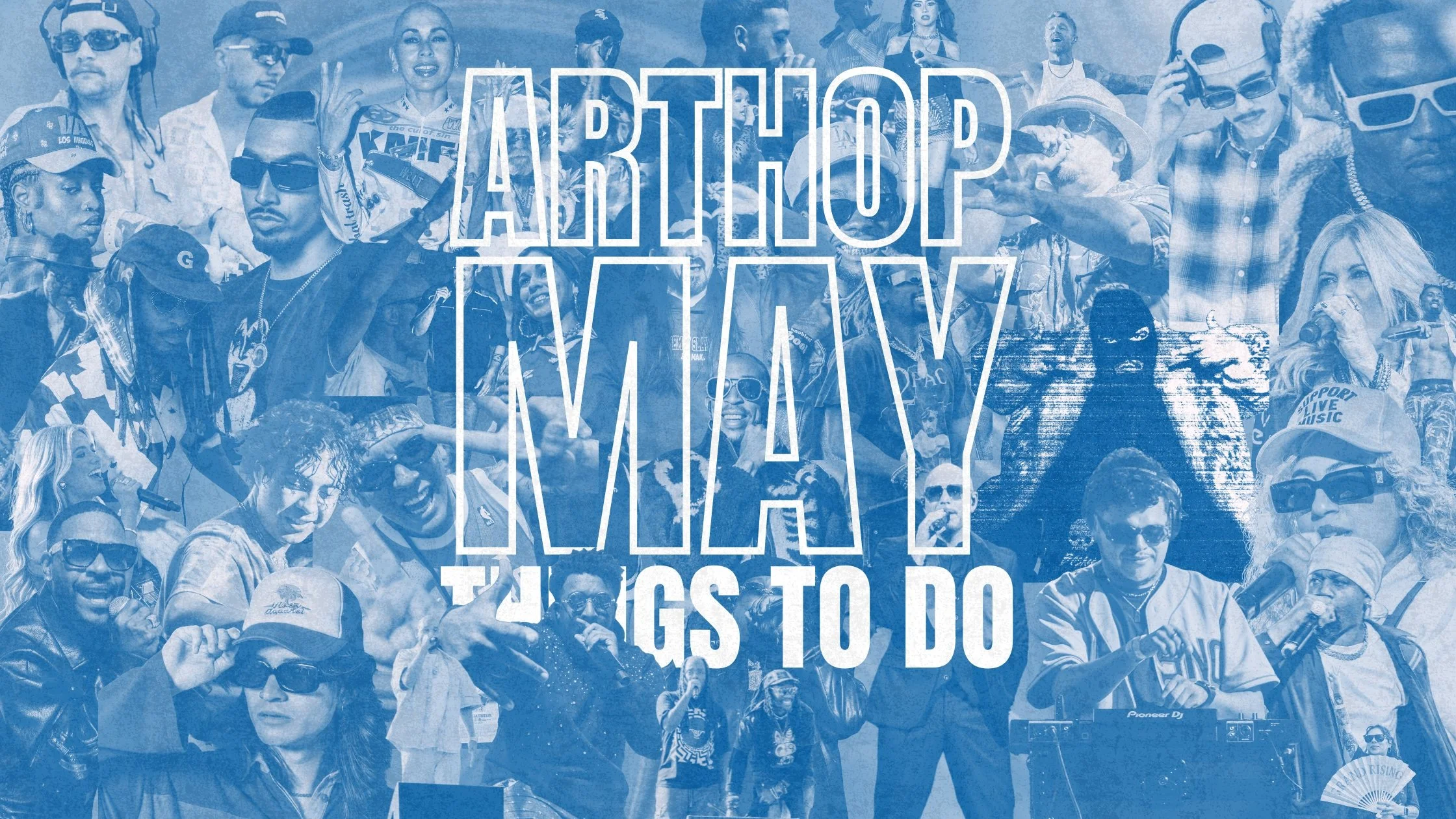 Crowd of people at an outdoor music festival or concert with large text reading 'ARTPOP' and 'TIME TO DO' overlaid