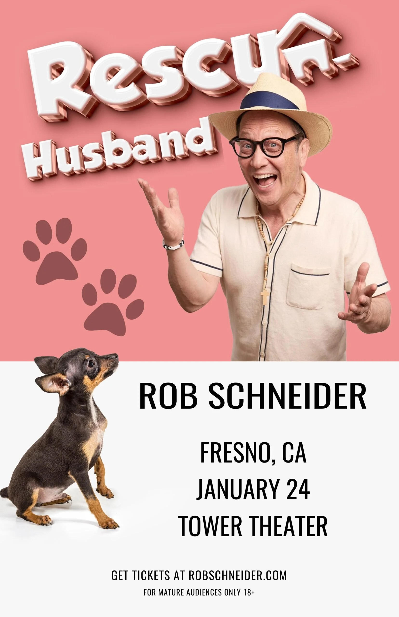 ROB SCHNEIDER  Show Fresno California Flyer