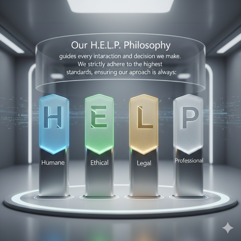 CYN HELP Philosophy: Humane, Ethical, Legal, Professional