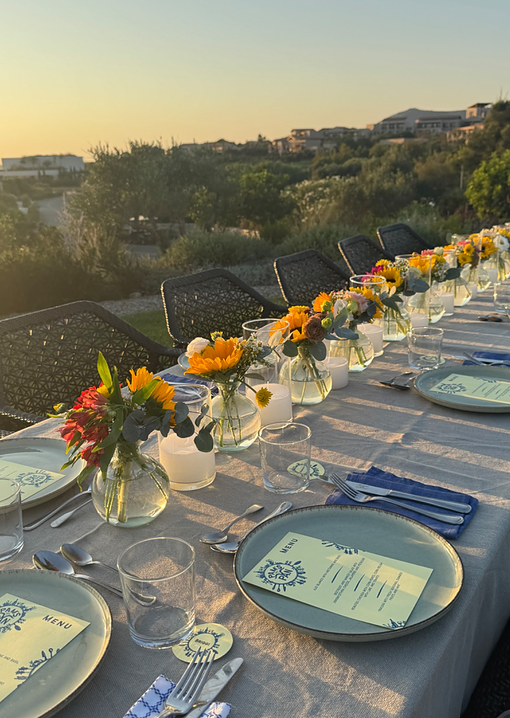 Private birthday dinner in Costa Navarino
