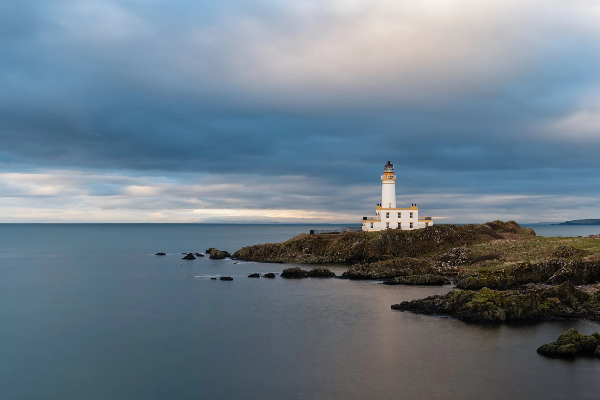 Turnberry Lighthouse on a moody winter's evening.