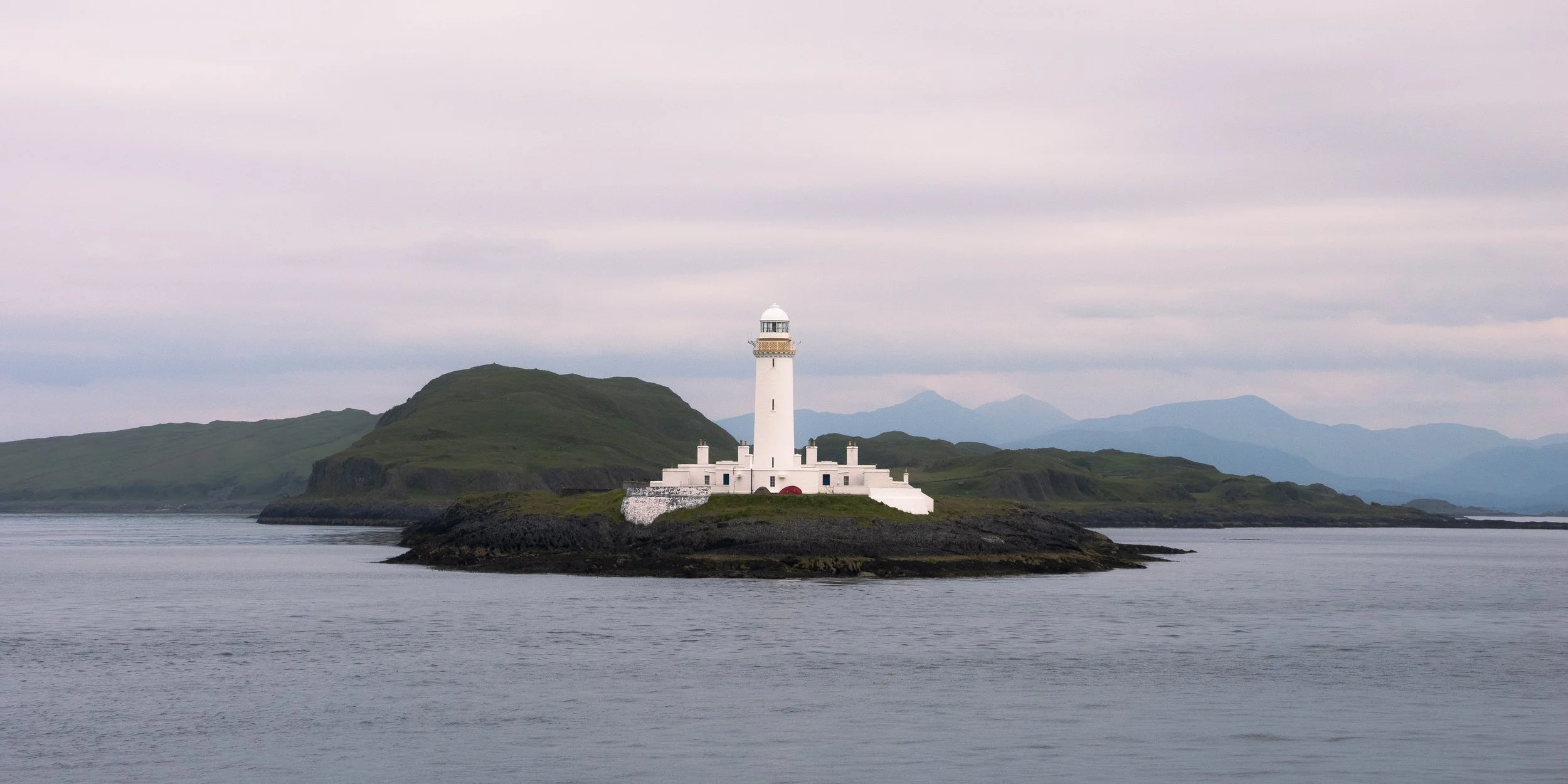 Lismore Lighthouse near Oban, Scotland.