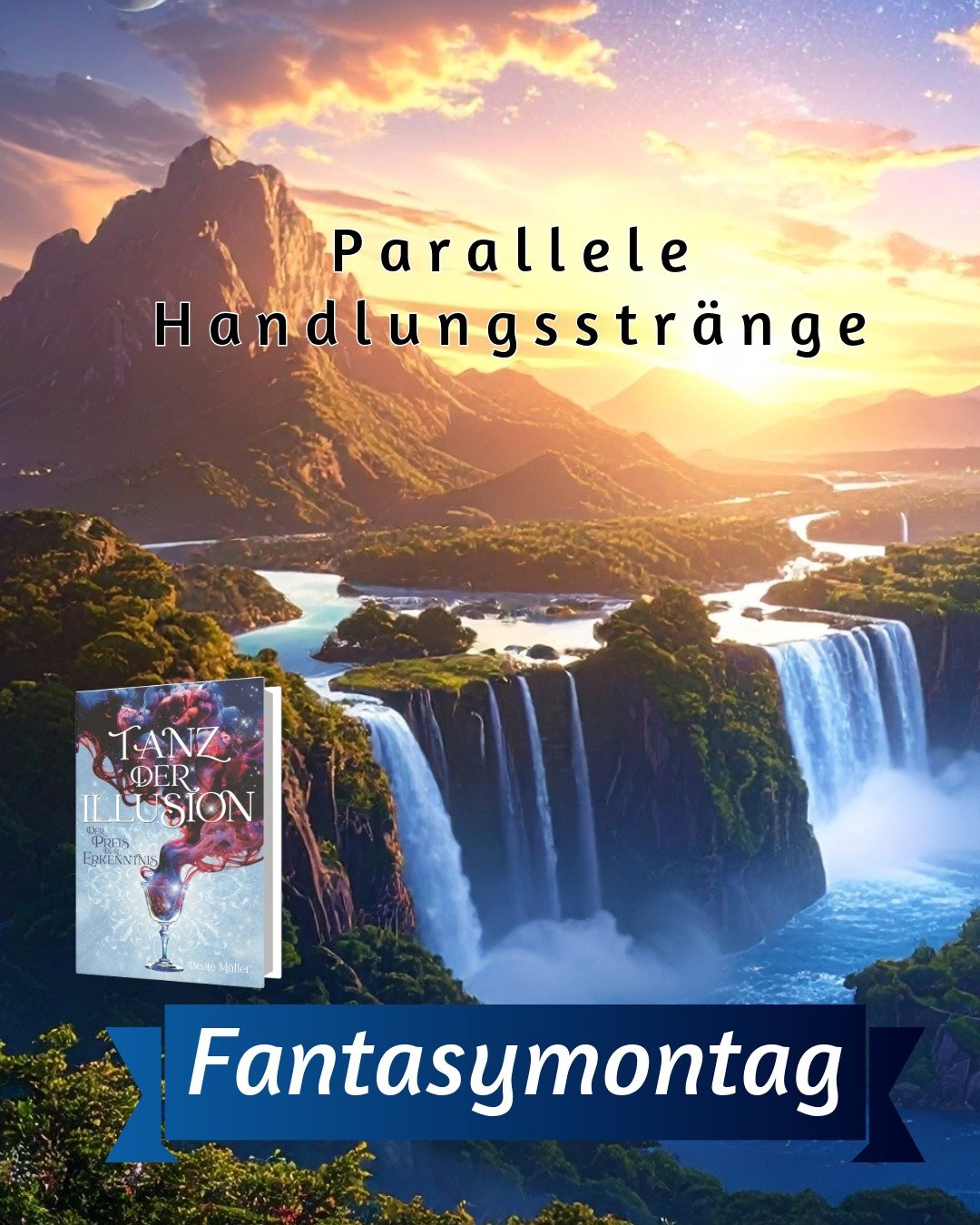 Eigenwerbung - ✨Mein Fantasy-Epos "Tanz der Illusion - Der Preis der Erkenntnis" erscheint am 02.April 2026.✨

In der geteilten Welt Abrianas macht es Sinn die Entwicklung der Geschichte in parallelen Handlungsstr&auml;ngen aufzubauen. Der 