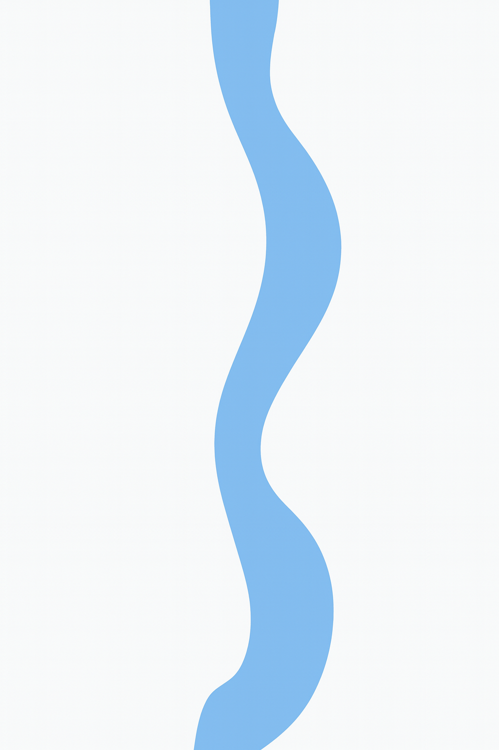 Abstract image of a wavy blue line on a white background.