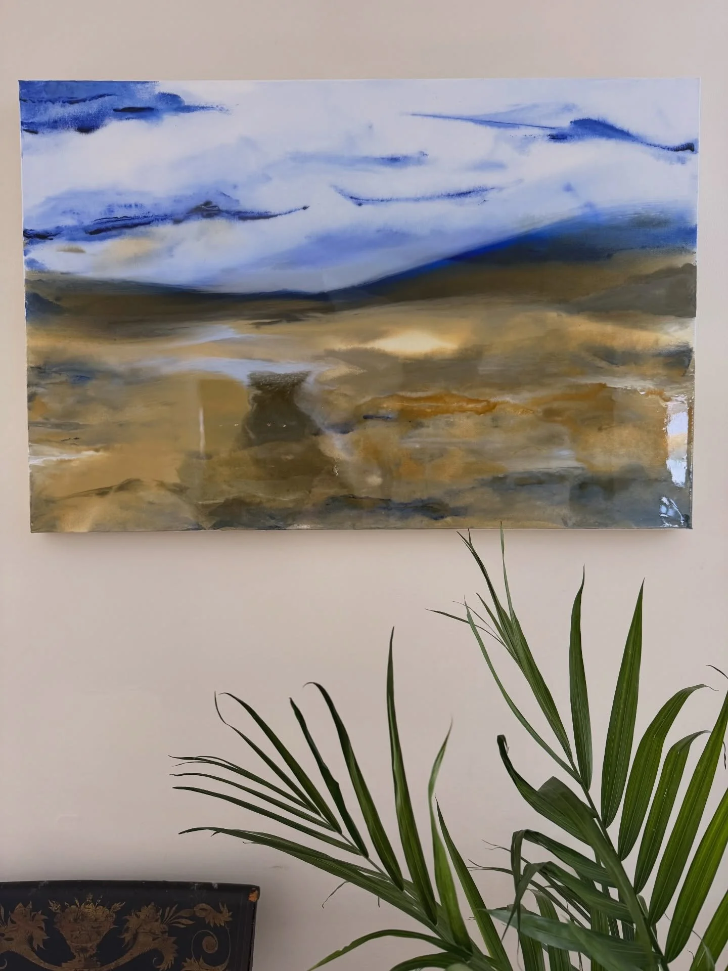 Latest. A curious little thought led me to this new idea of merging a base acrylic painting with resin paint and finish on top. Turns out to be pretty cool with lots of depth ✨🩷 30x24 inches on canvas. Headed to the gallery tomorrow!

@mcleanartsoci