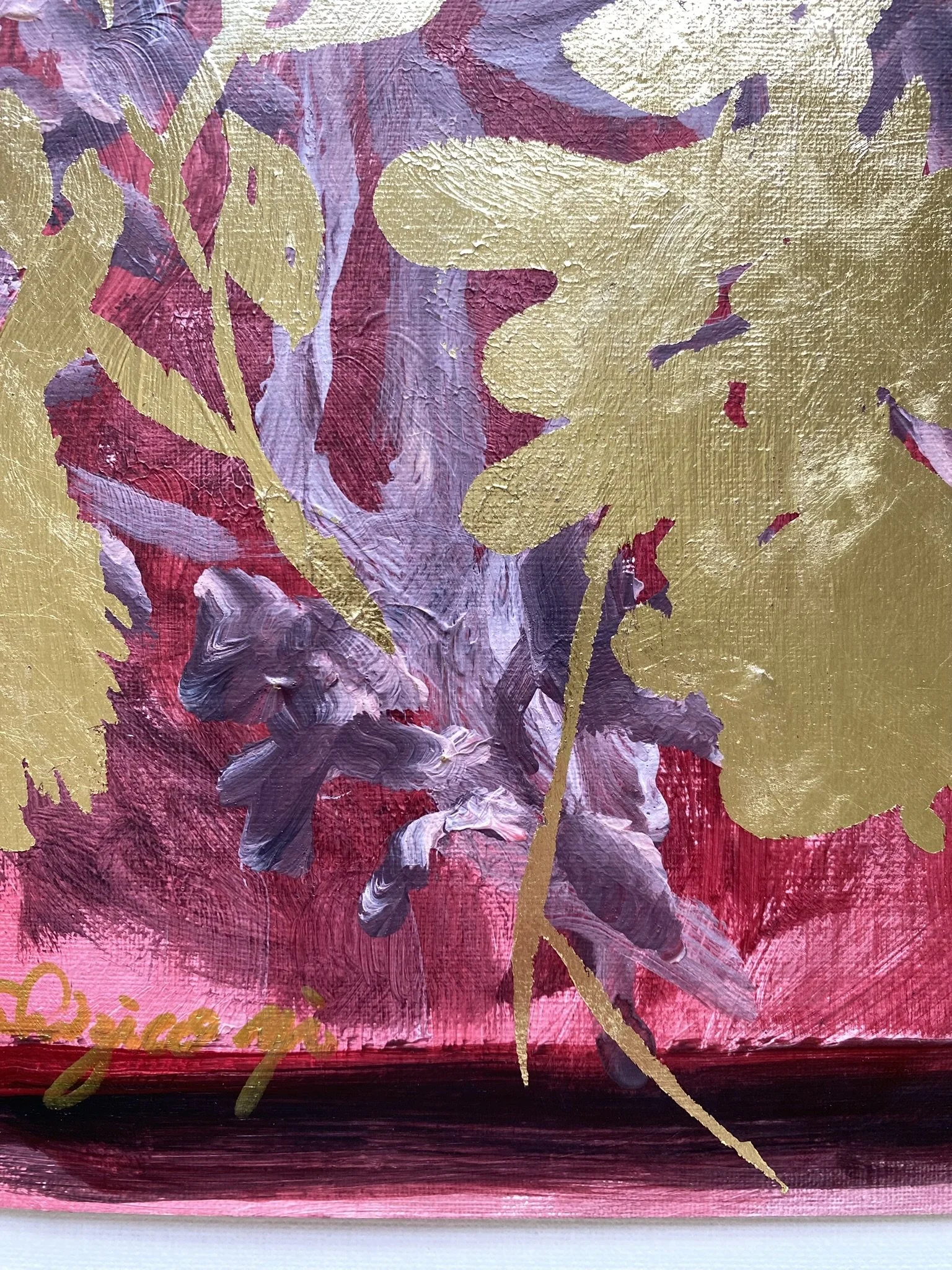 Shizico yi red rose 2026 goldleaf on paper (7).JPEG