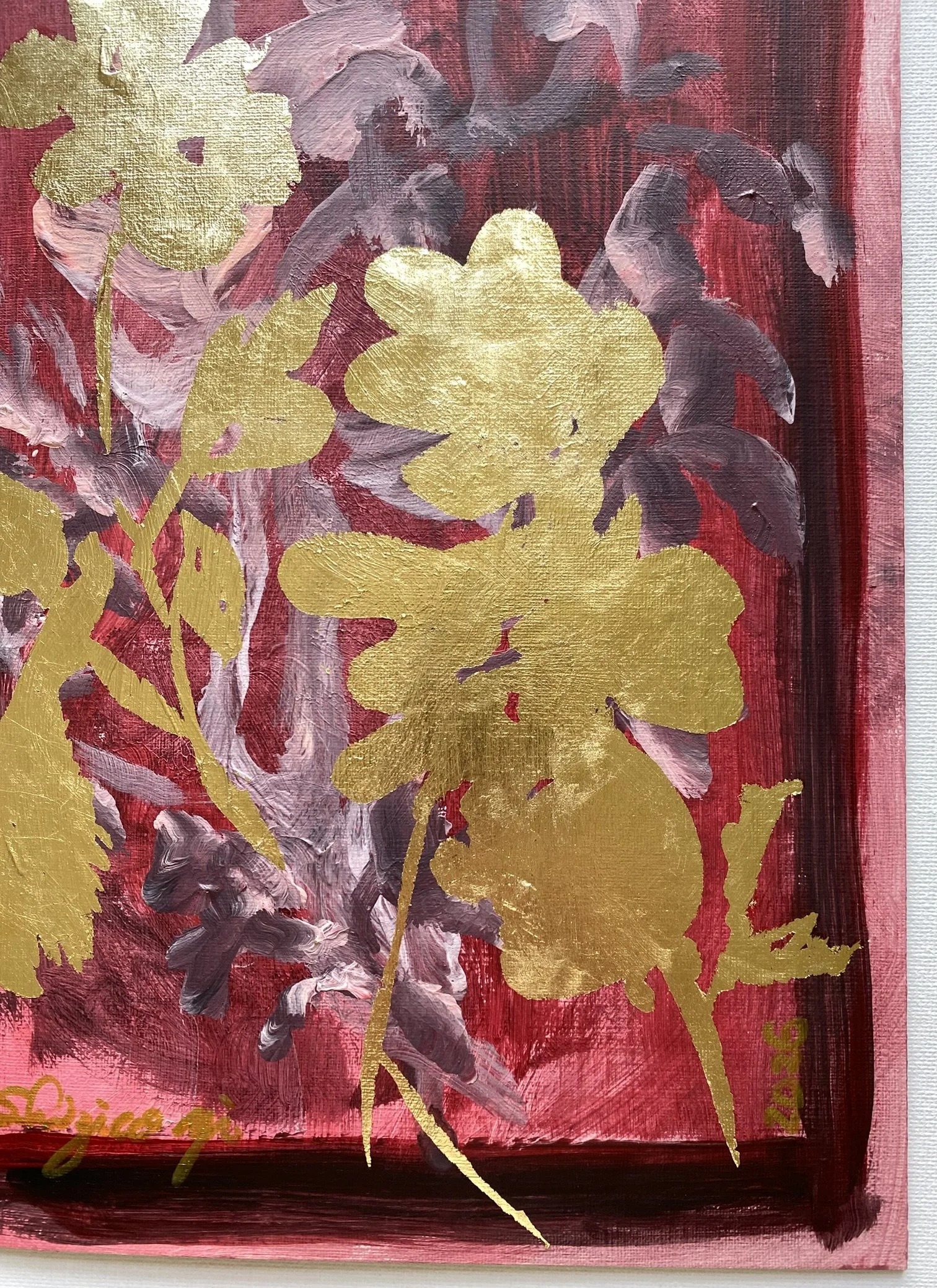 Shizico yi red rose 2026 goldleaf on paper (6).JPEG
