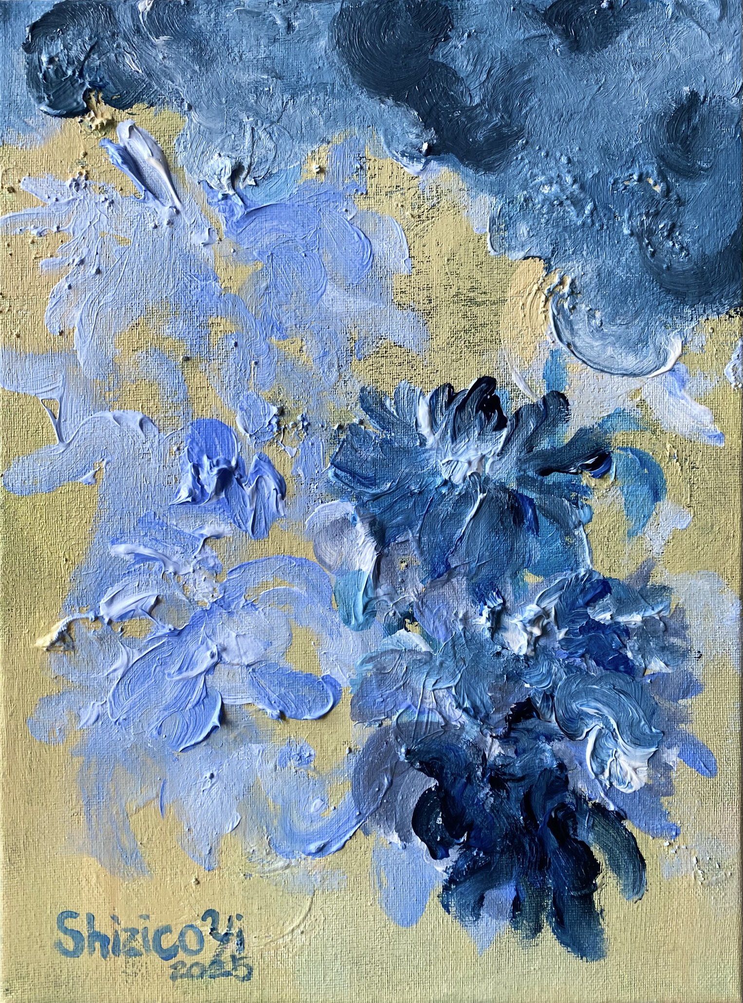 Cloud Dahlia in Blue Shizico Yi Oil on canvas 2025 (4).JPEG
