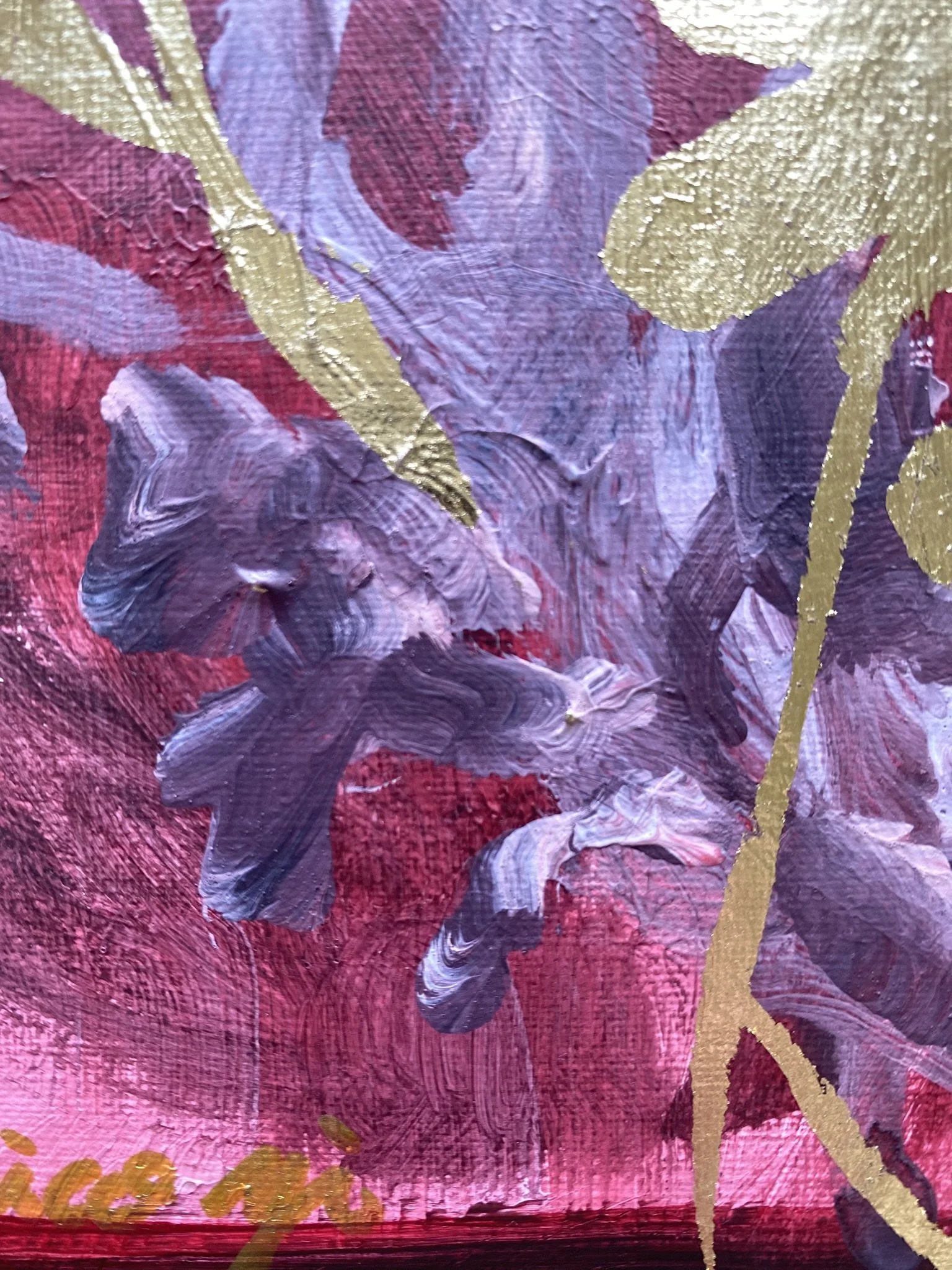 Shizico yi red rose 2026 goldleaf on paper (12).JPEG