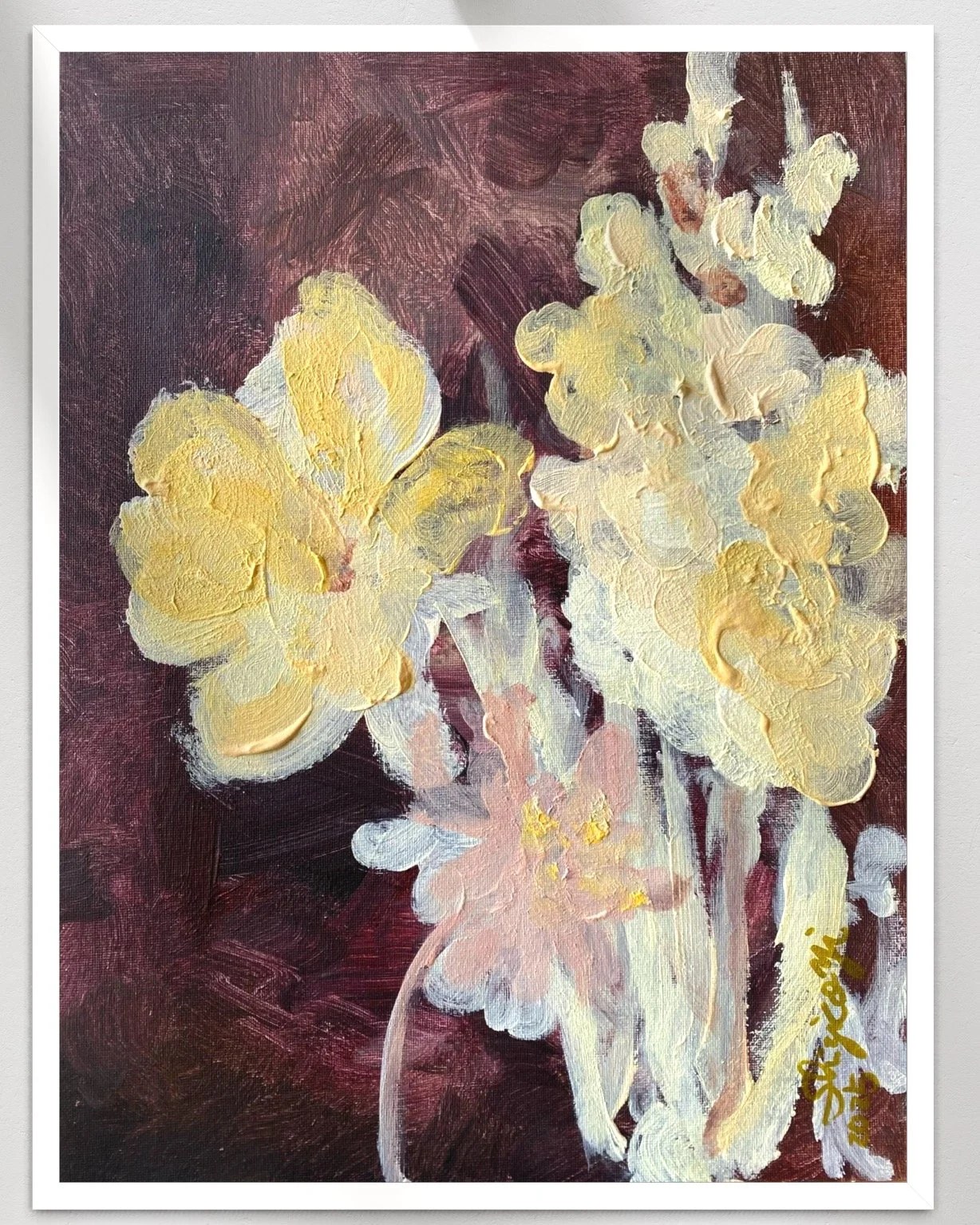 Jardin d'Hiver-Gladiolus with Dahlias