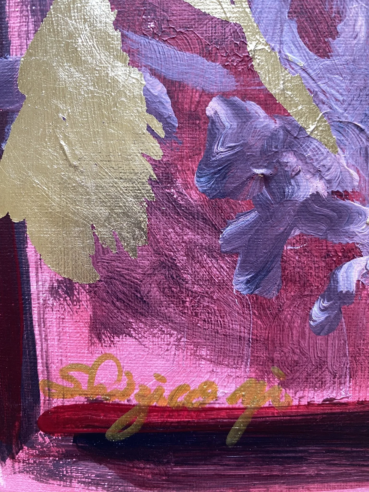 Shizico yi red rose 2026 goldleaf on paper (11).JPEG