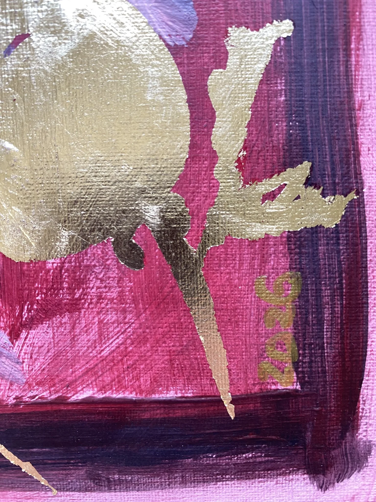Shizico yi red rose 2026 goldleaf on paper (13).JPEG