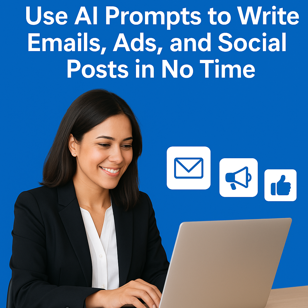 Boost Your Marketing: Use AI Prompts to Write Emails, Ads, and Social Posts in No Time