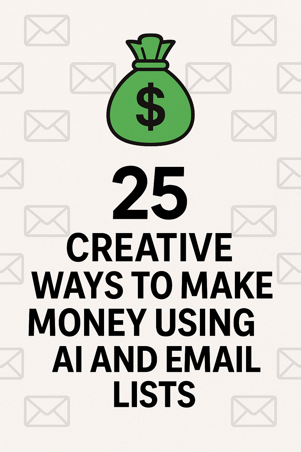 💰 25 Creative Ways to Make Money Using AI and Email Lists