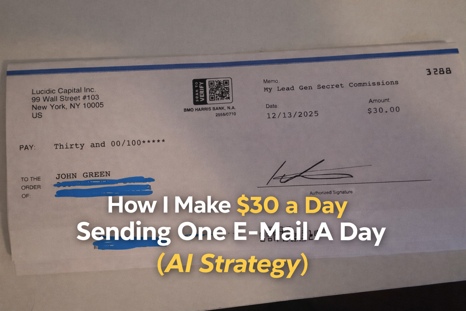 How I Make $30 a Day Sending One Email a Day (AI Strategy)