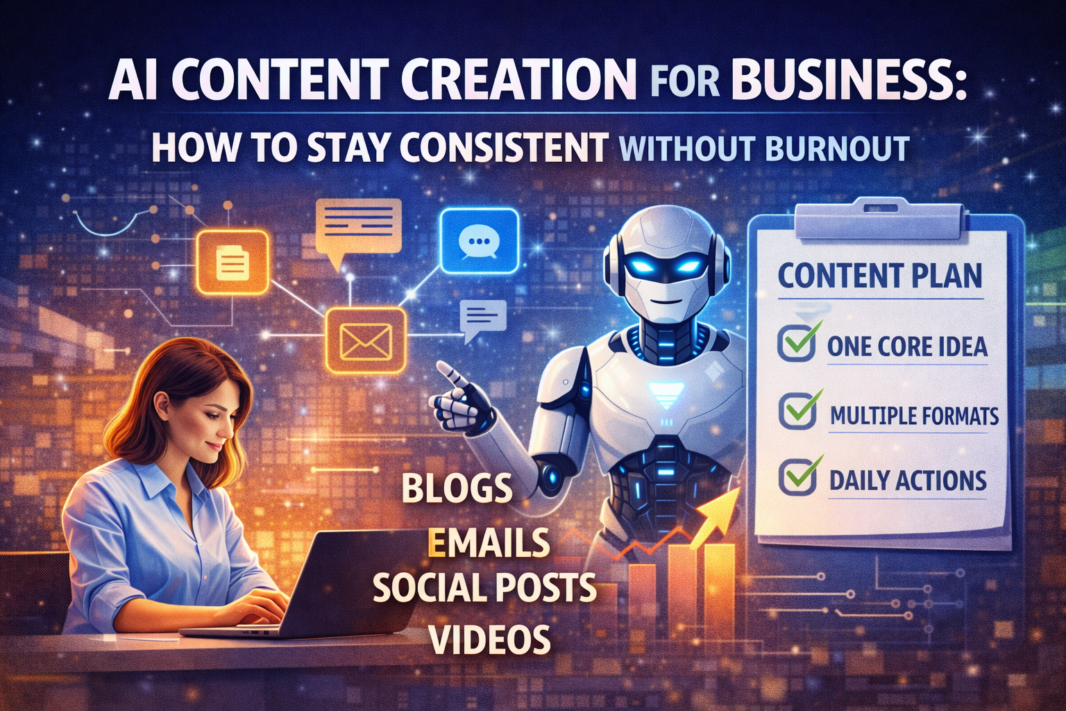AI Content Creation for Business: How to Stay Consistent Without Burnout