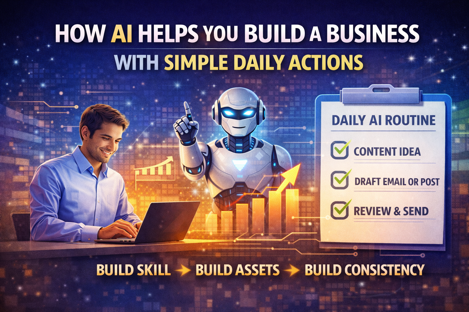 How AI Helps You Build a Business With Simple Daily Actions