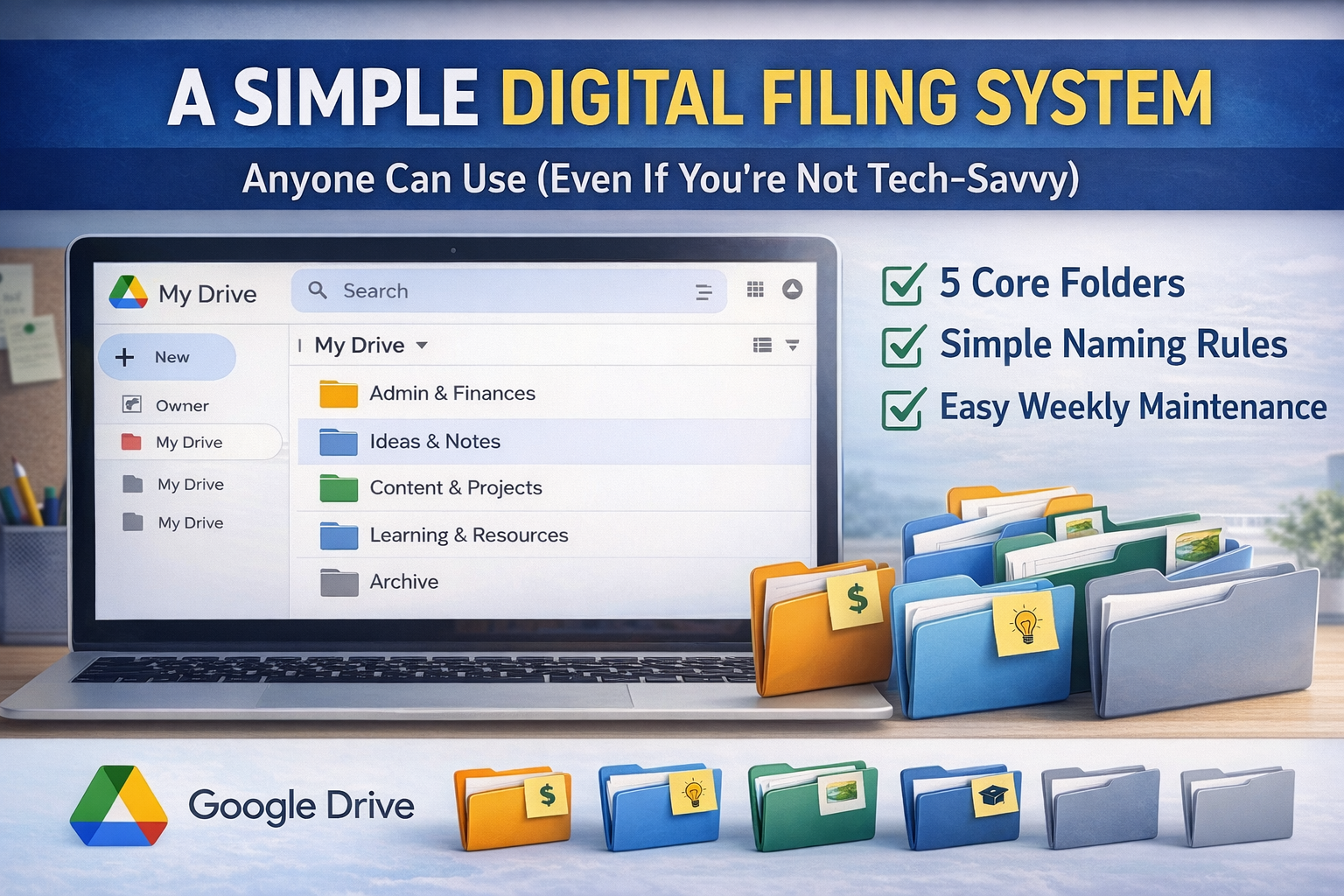A Simple Digital Filing System Anyone Can Use (Even If You’re Not Tech-Savvy)