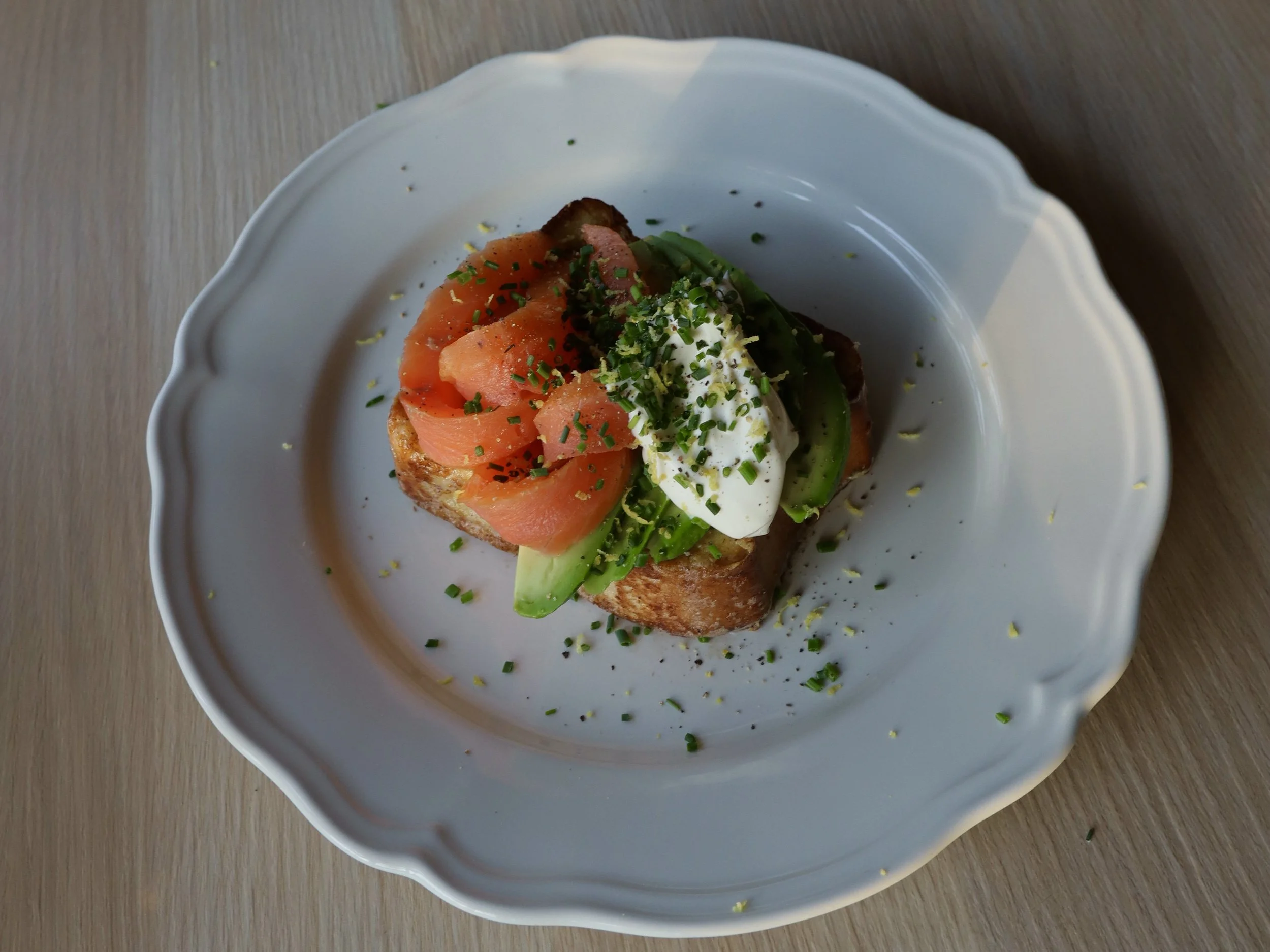 Luksus French Toast med røget laks