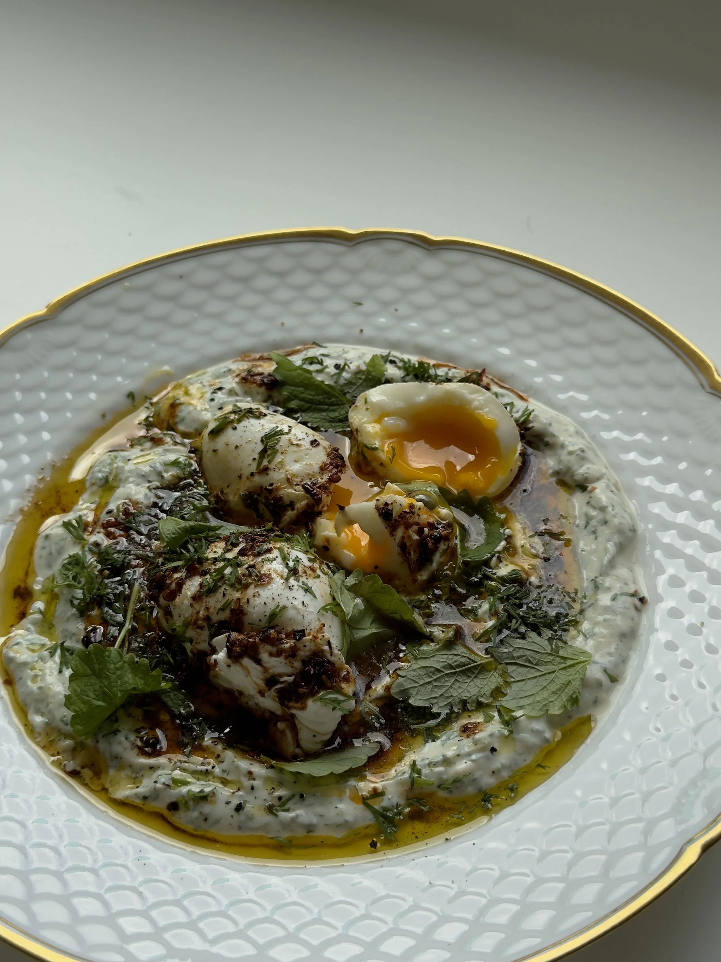 Tyrkiske æg med et twist