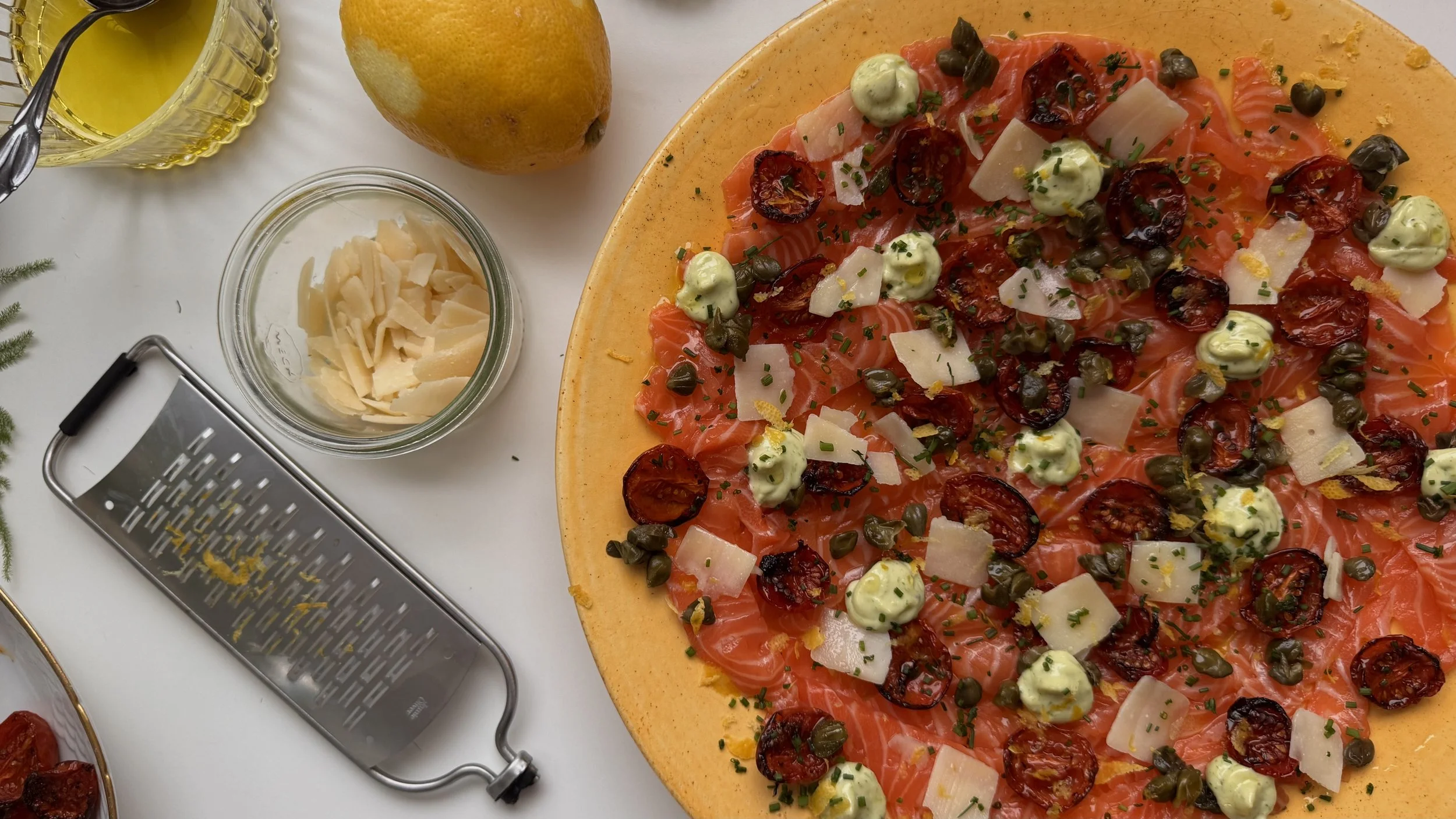 Forførende Laksecarpaccio