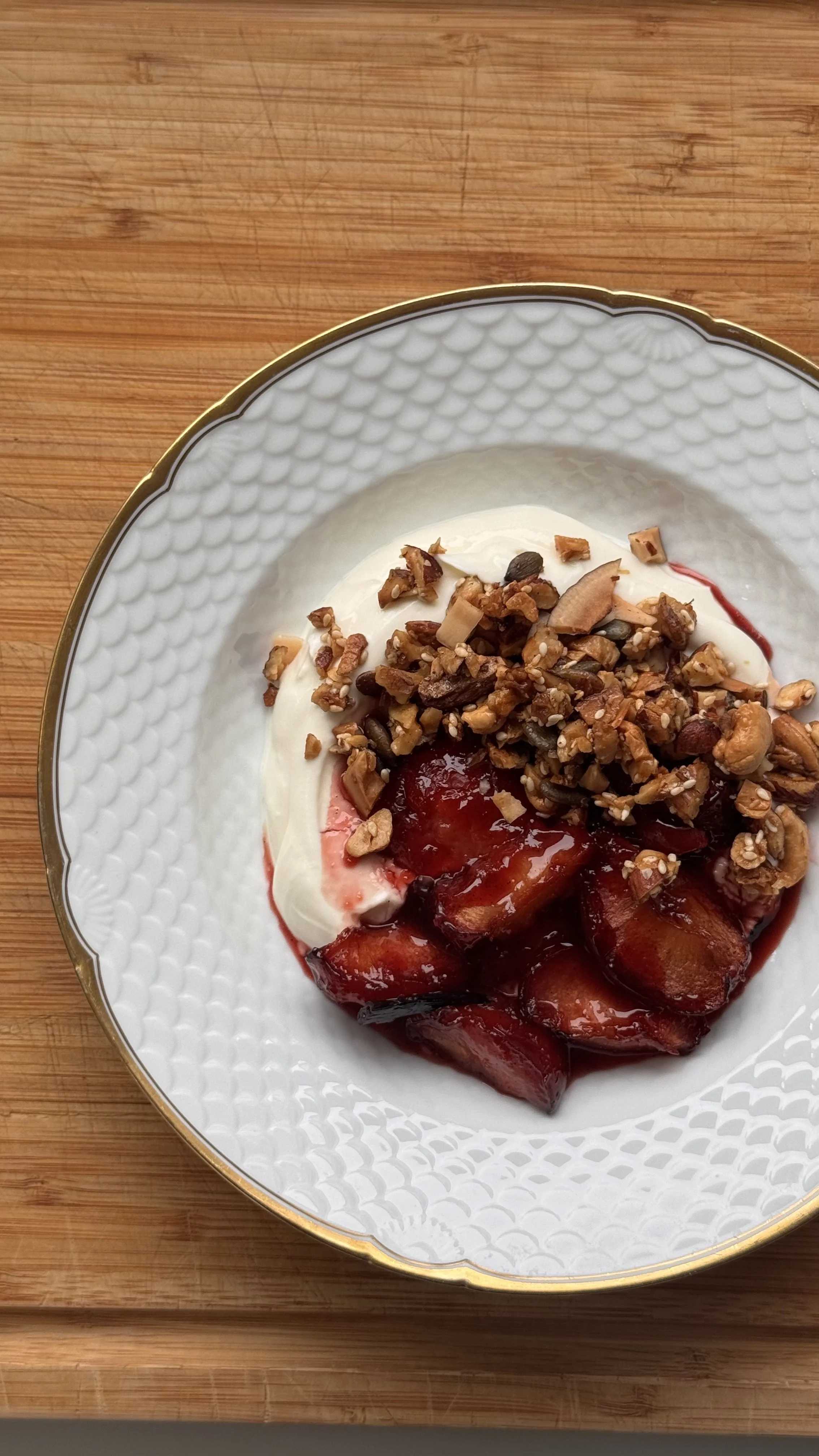 Vanilje bagte blommer 