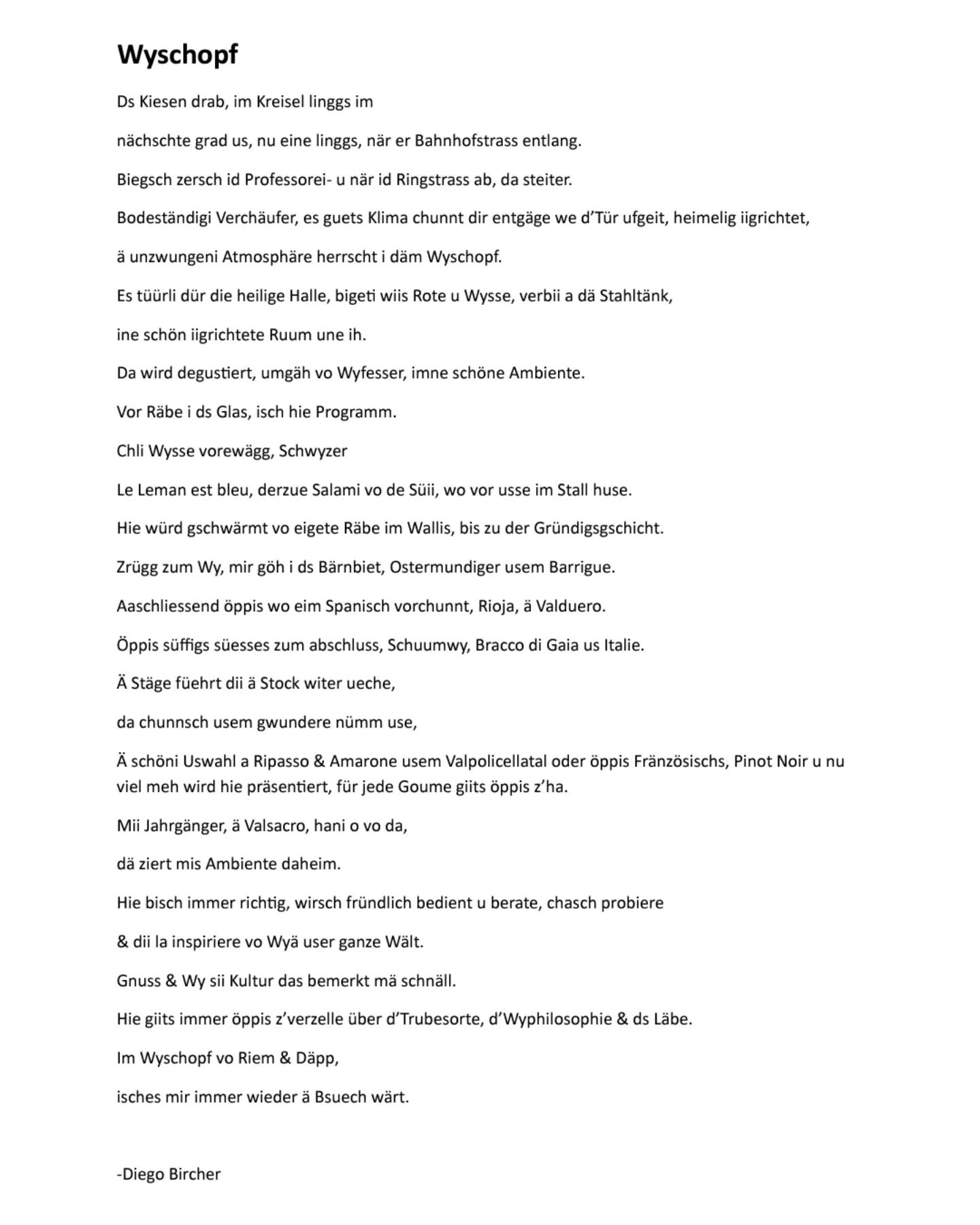 Eine usem L&auml;be.
▪︎
M&ouml;chtest du dein Unternehmen, Verein oder Person schm&uuml;cken mit einem Text, etwas kreatives und pers&ouml;nliches auf deine individuellen W&uuml;nsche zugeschnitten, melde dich gerne f&uuml;r eine unverbindliche auf d