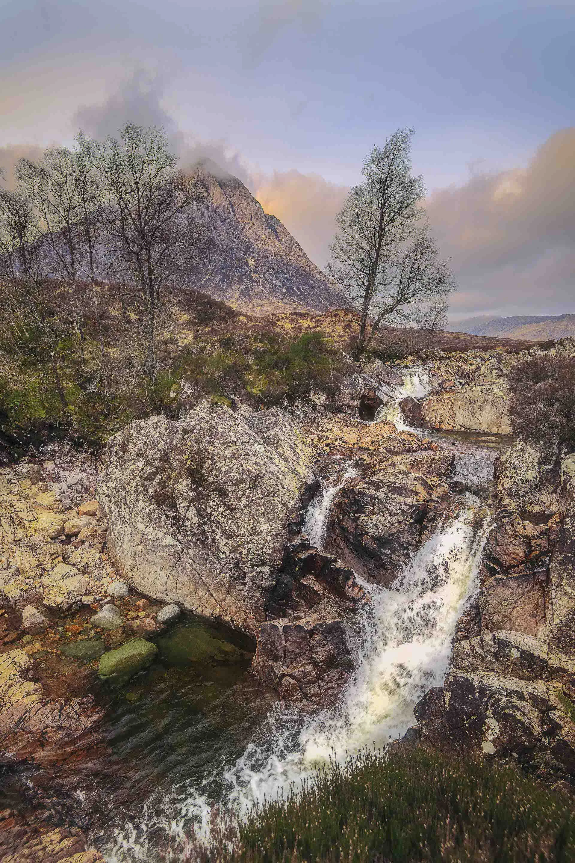 Glen Etive waterfall - Buachaille Etive Mòr Scottish Highlands @JonRangerPhotography-dynamicranger.com.jpg