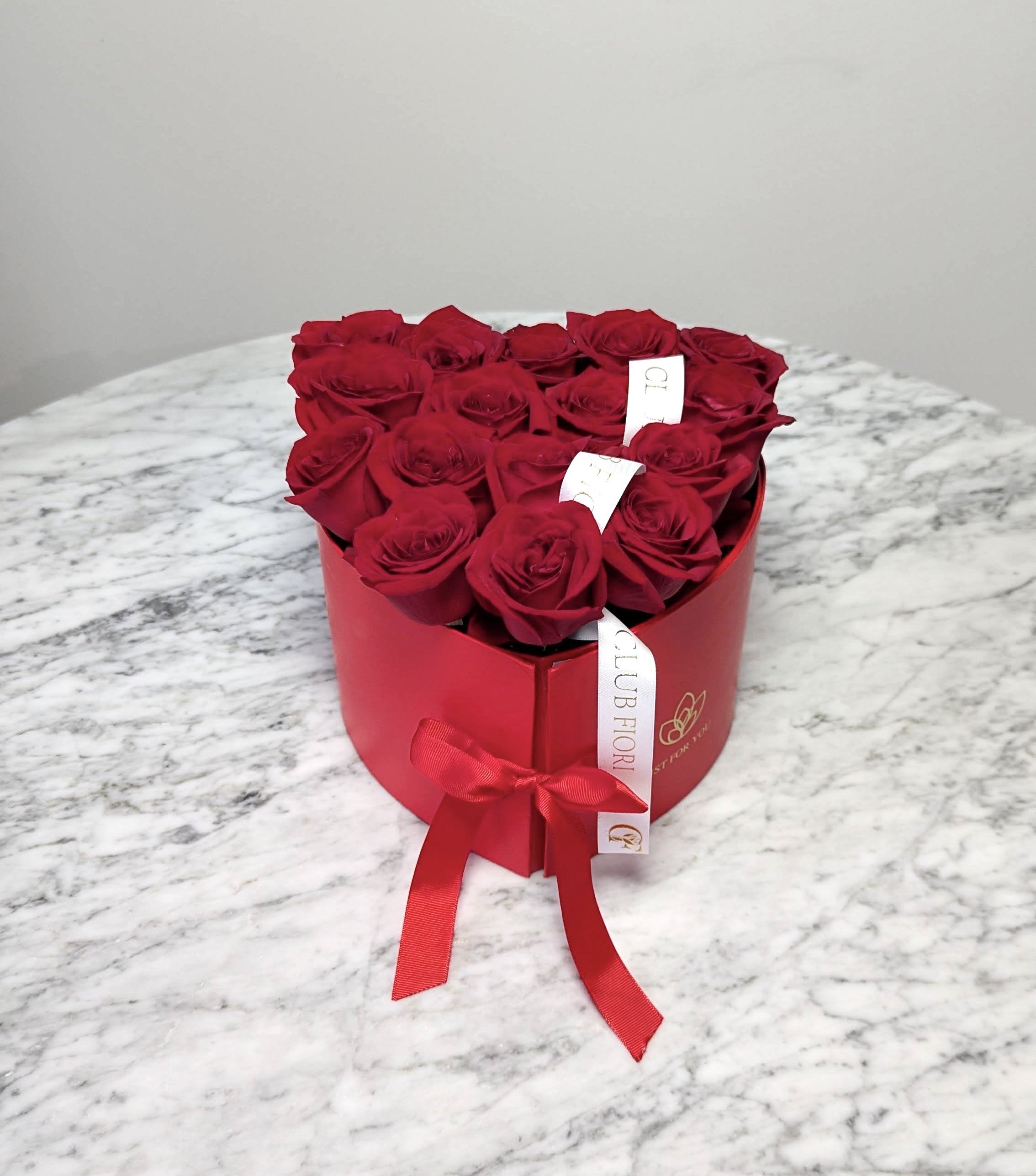 Valentine’s Heart Box Arrangement