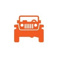 Icon of a front view of an orange Jeep vehicle